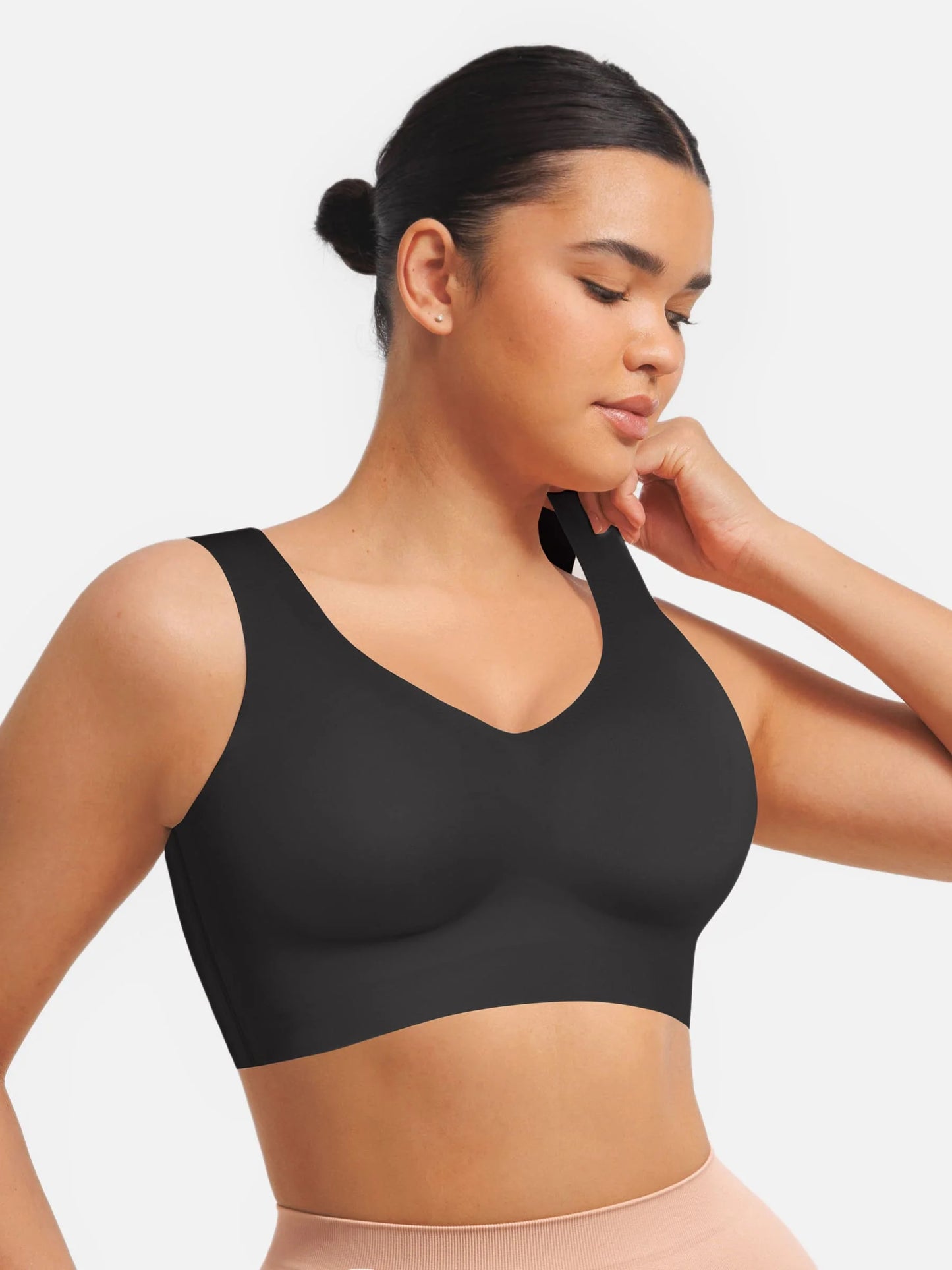 Aureva V Neck Seamless Comfort Fit Everyday Bra